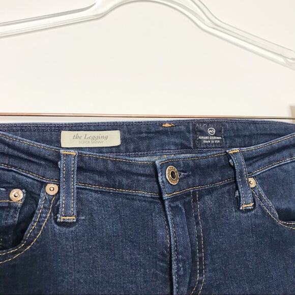 AG Adriano Goldschmied Womens 28 The Legging Super Skinny Delight Dark Wash - Picture 5 of 8